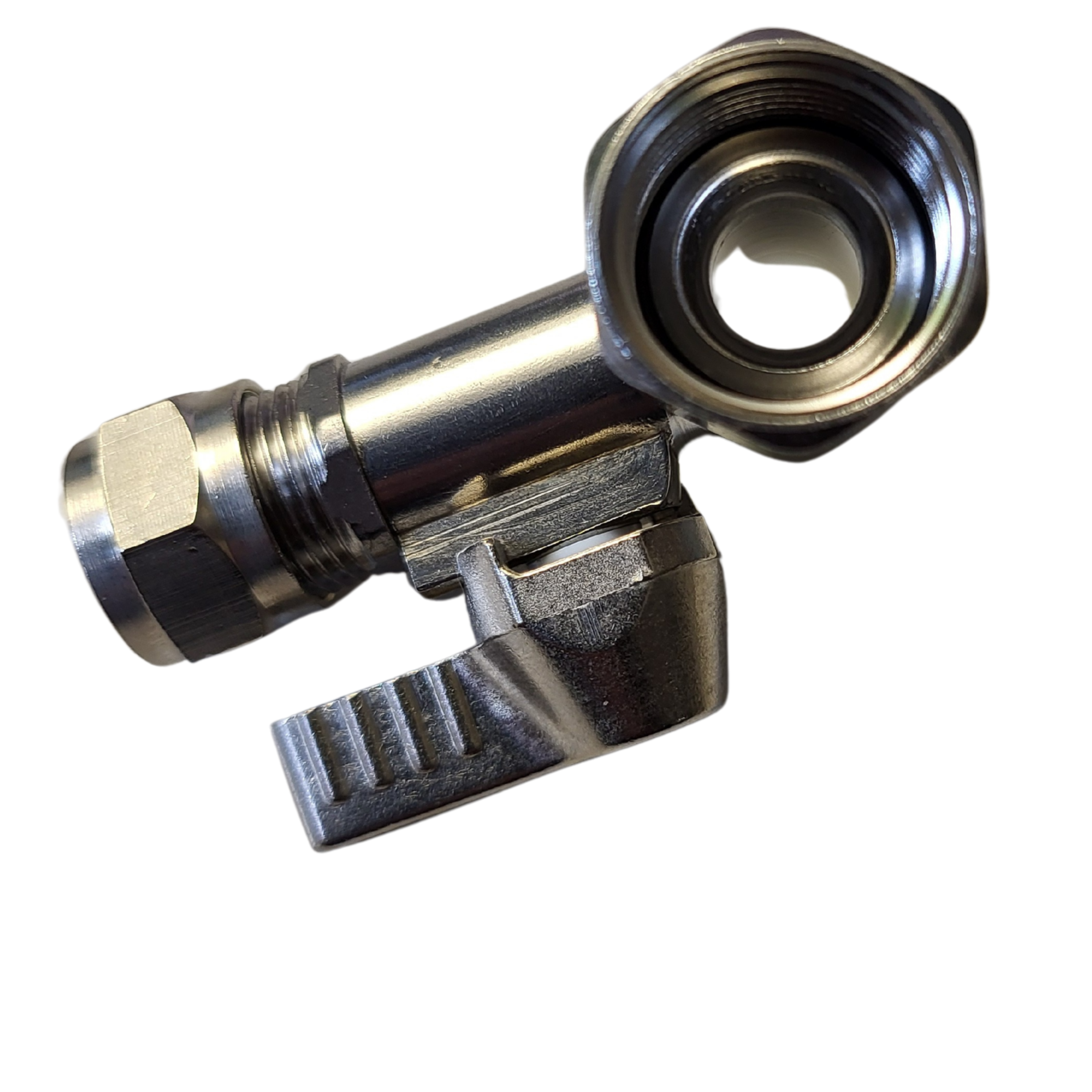 Edelstahl Absperrhahn Absperrventil Adapter T-Stück 3/8 x 3/8 x 3/8" Schraubverschluss