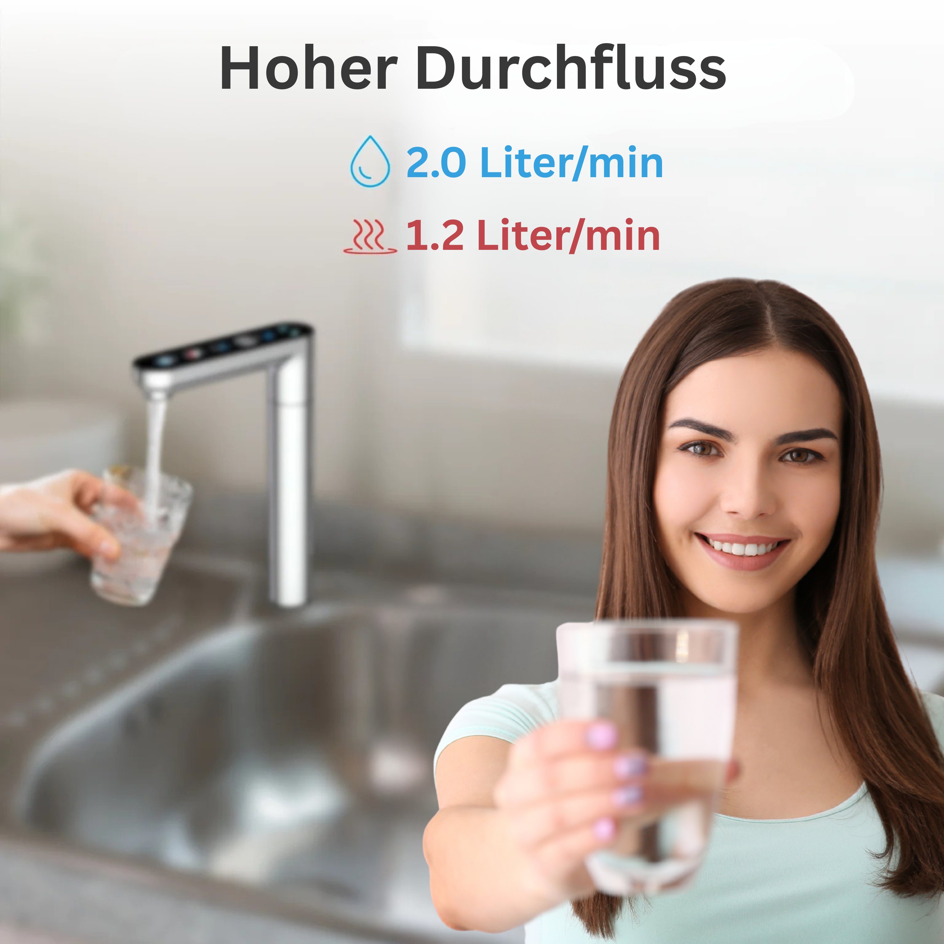 HeatFlow - Umkehrosmoseanlage mit 100°C Heizfunktion und 2L/min