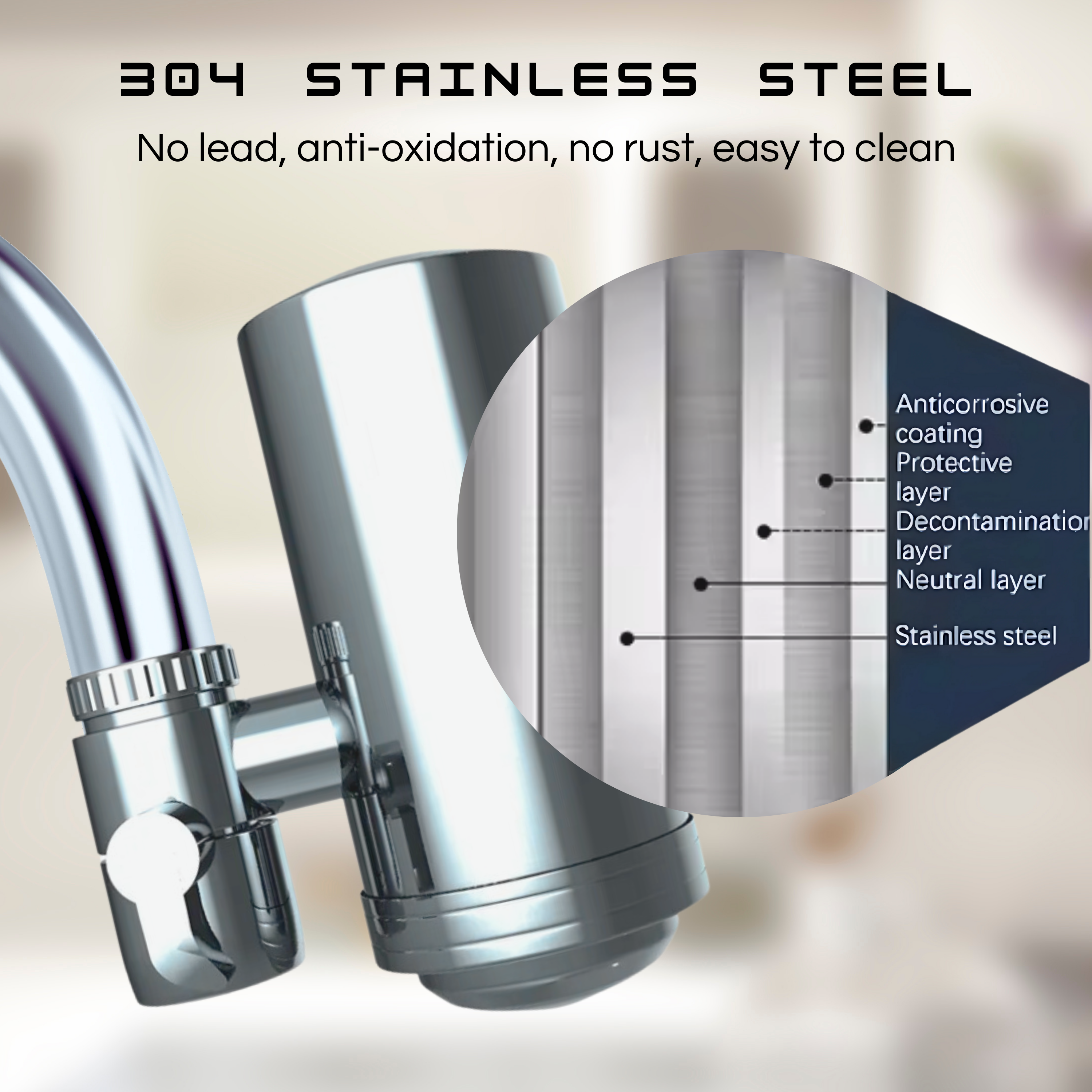 PurePlug - der universale Wasserhahnfilter mit Aktivkohlefilter oder Keramikfilter