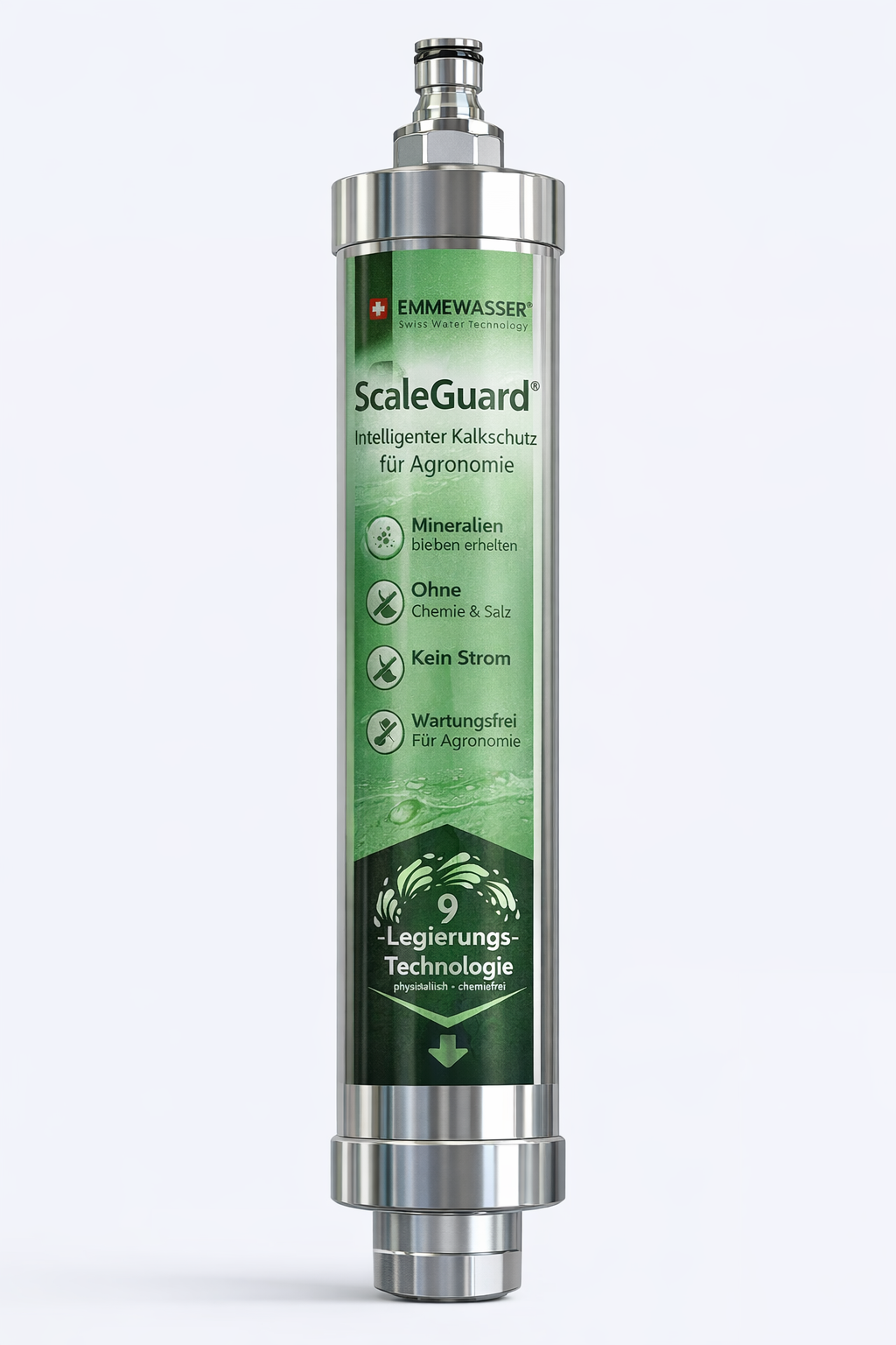 ScaleGuard Agronomie Installation in Bewässerungsanlage – schützt Düsen und Leitungen