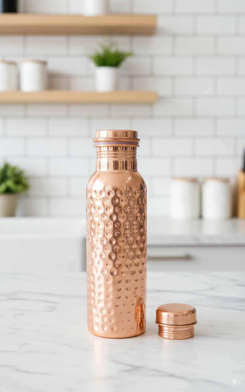 CuVibe - Handgefertigte Kupferflasche