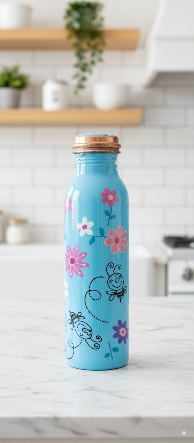CuVibe - Handgefertigte Kupferflasche