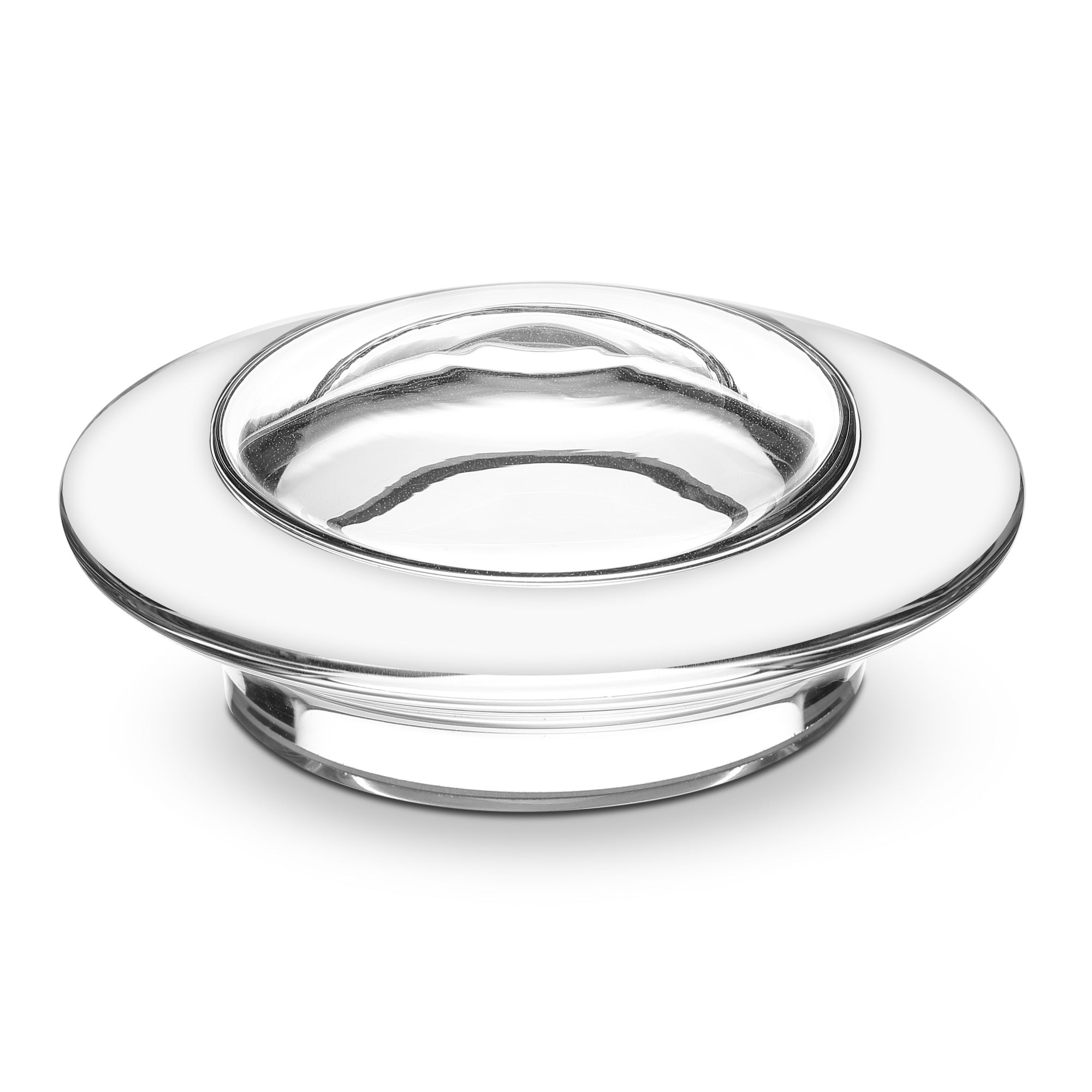 Runder, transparenter Ersatzdeckel aus Glas für Cadus 1l und 1.5l Karaffen mit breitem Außenrand und glatter Oberfläche.