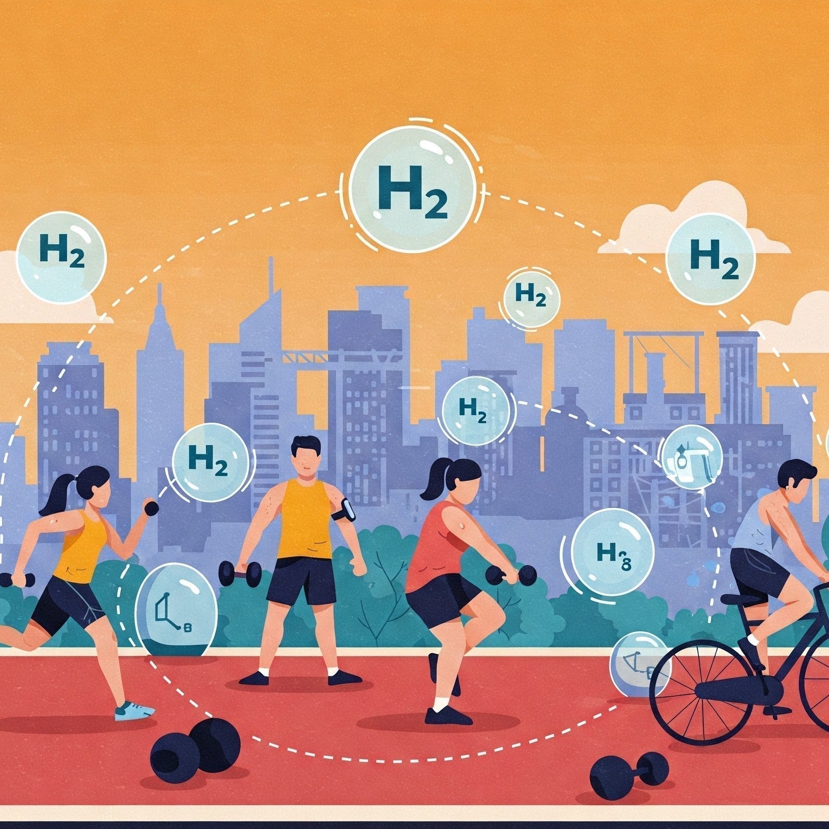 Molekularer Wasserstoff und Trainingserholung: Wie Athleten von H2 profitieren können