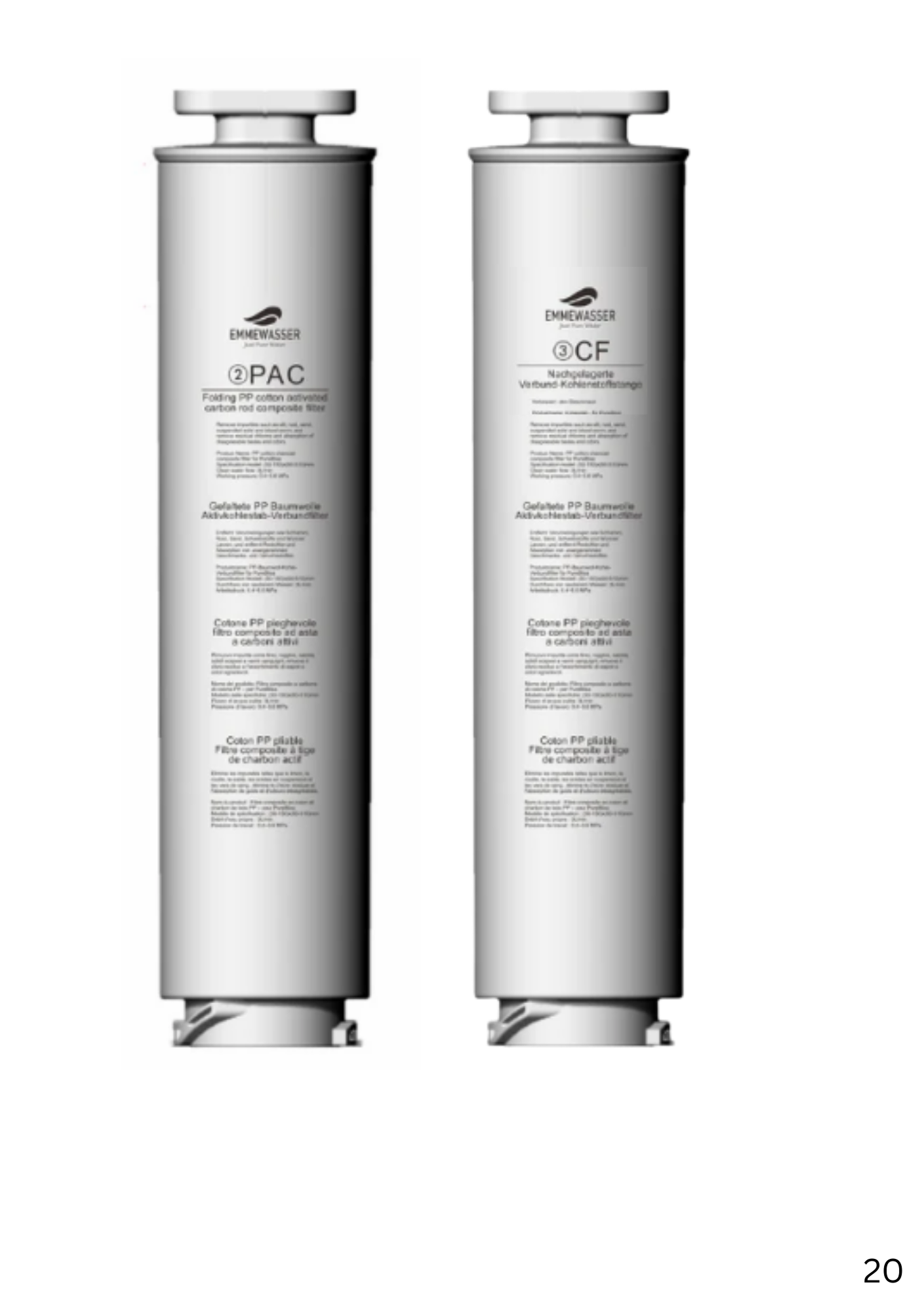 HydroBliss Filterset PAC + CF