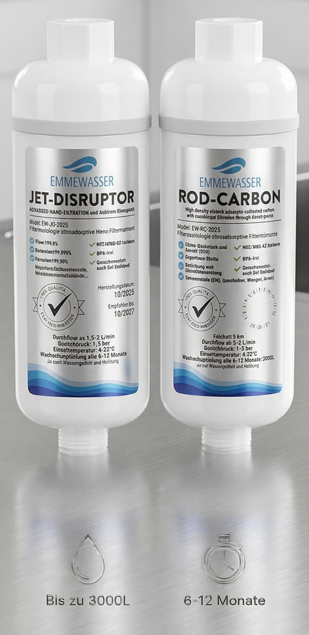 Ersatzfilterset für das Duschbundle